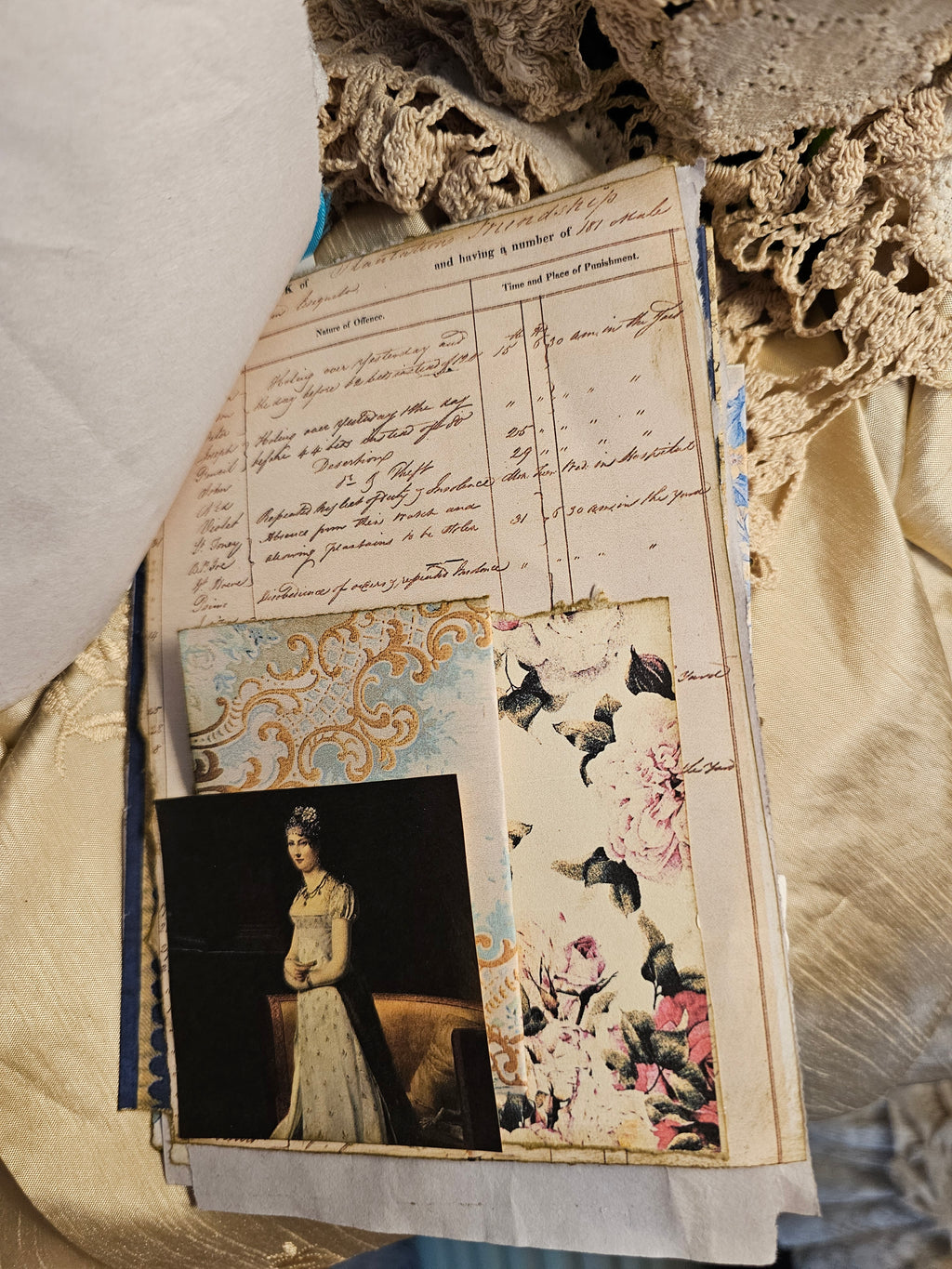 Orange Blossom Journal with ephemera