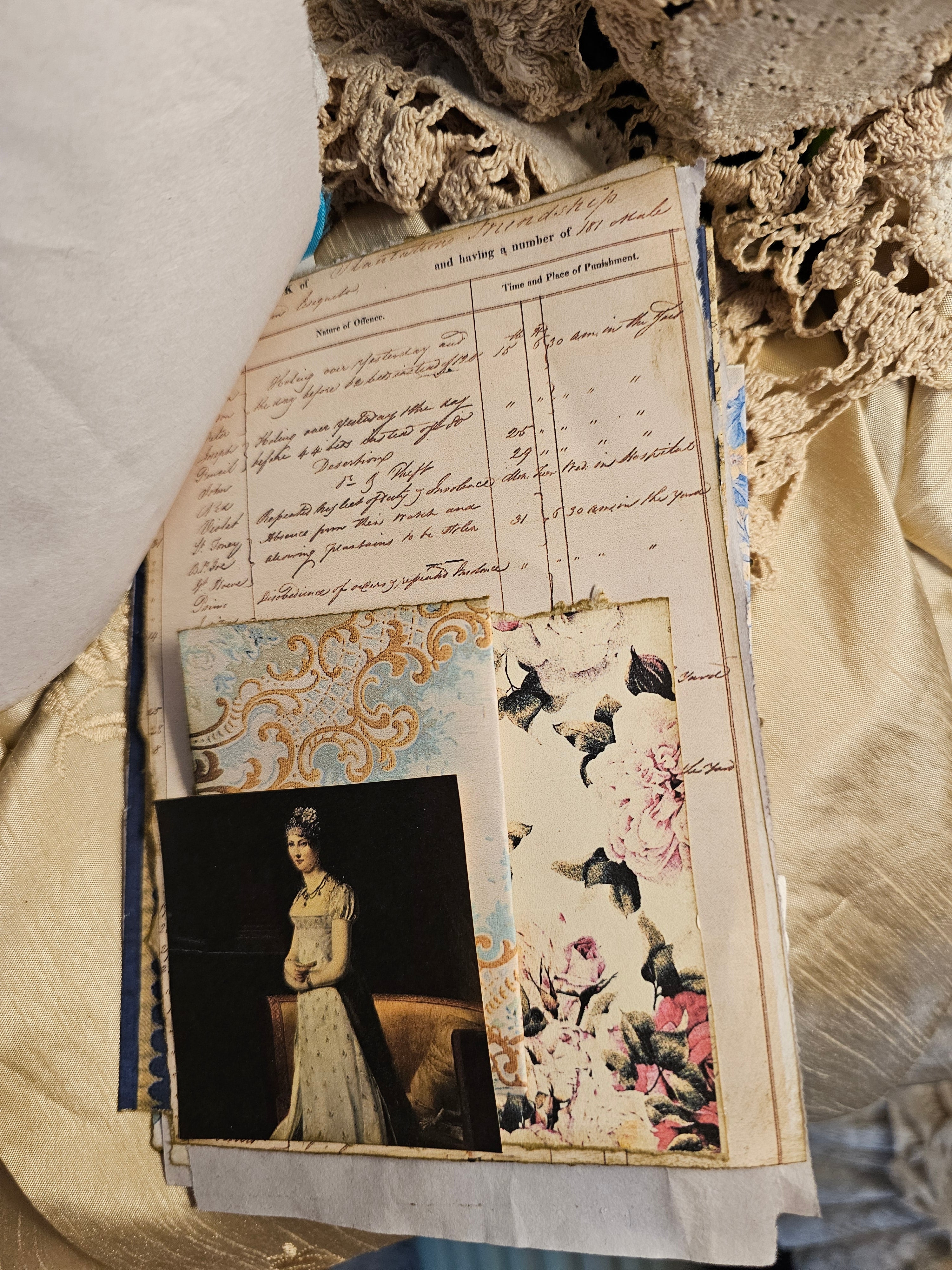 Orange Blossom Journal with ephemera