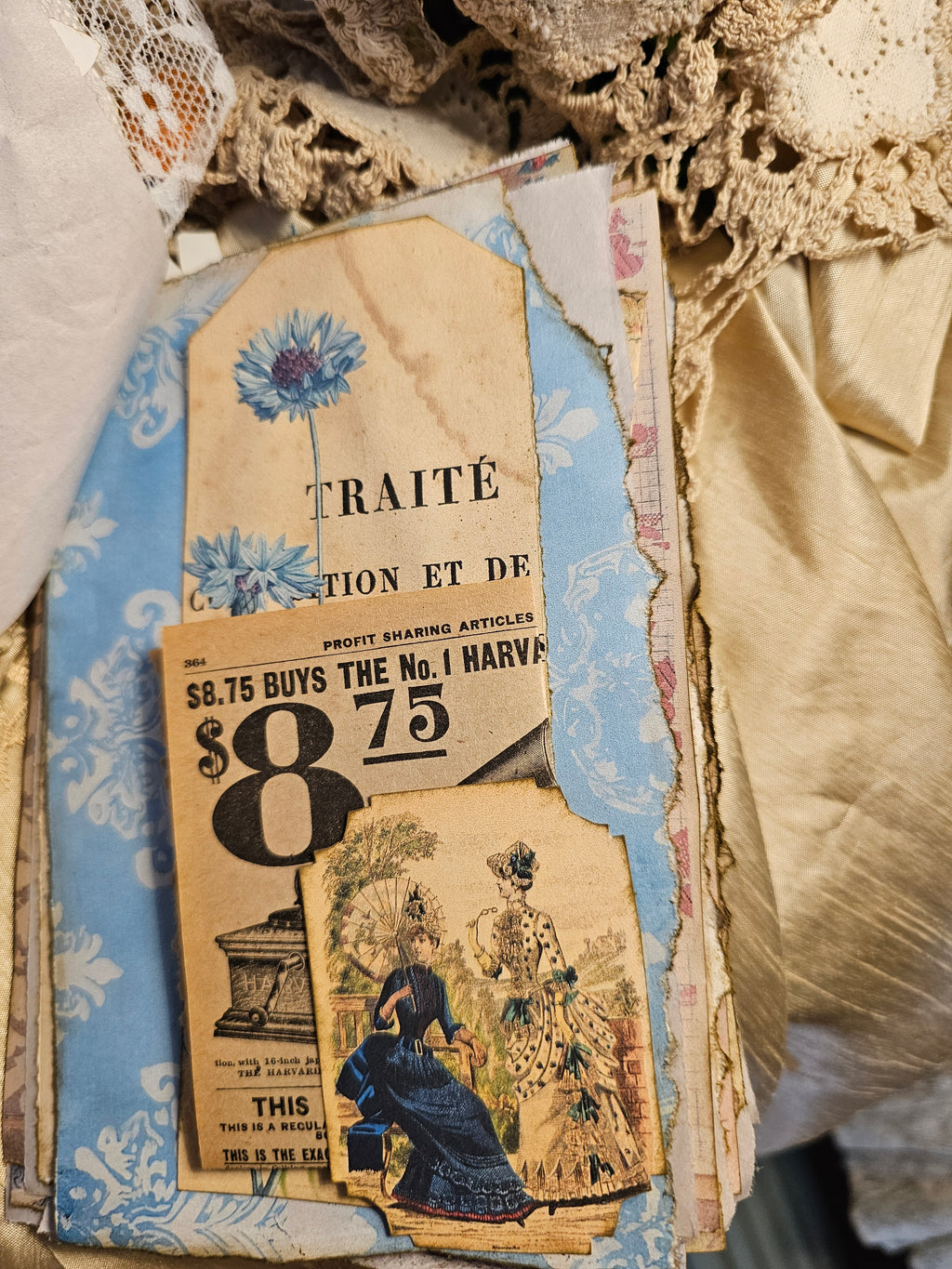 Orange Blossom Journal with ephemera