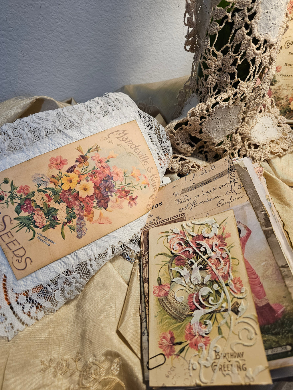Orange Blossom Journal with ephemera