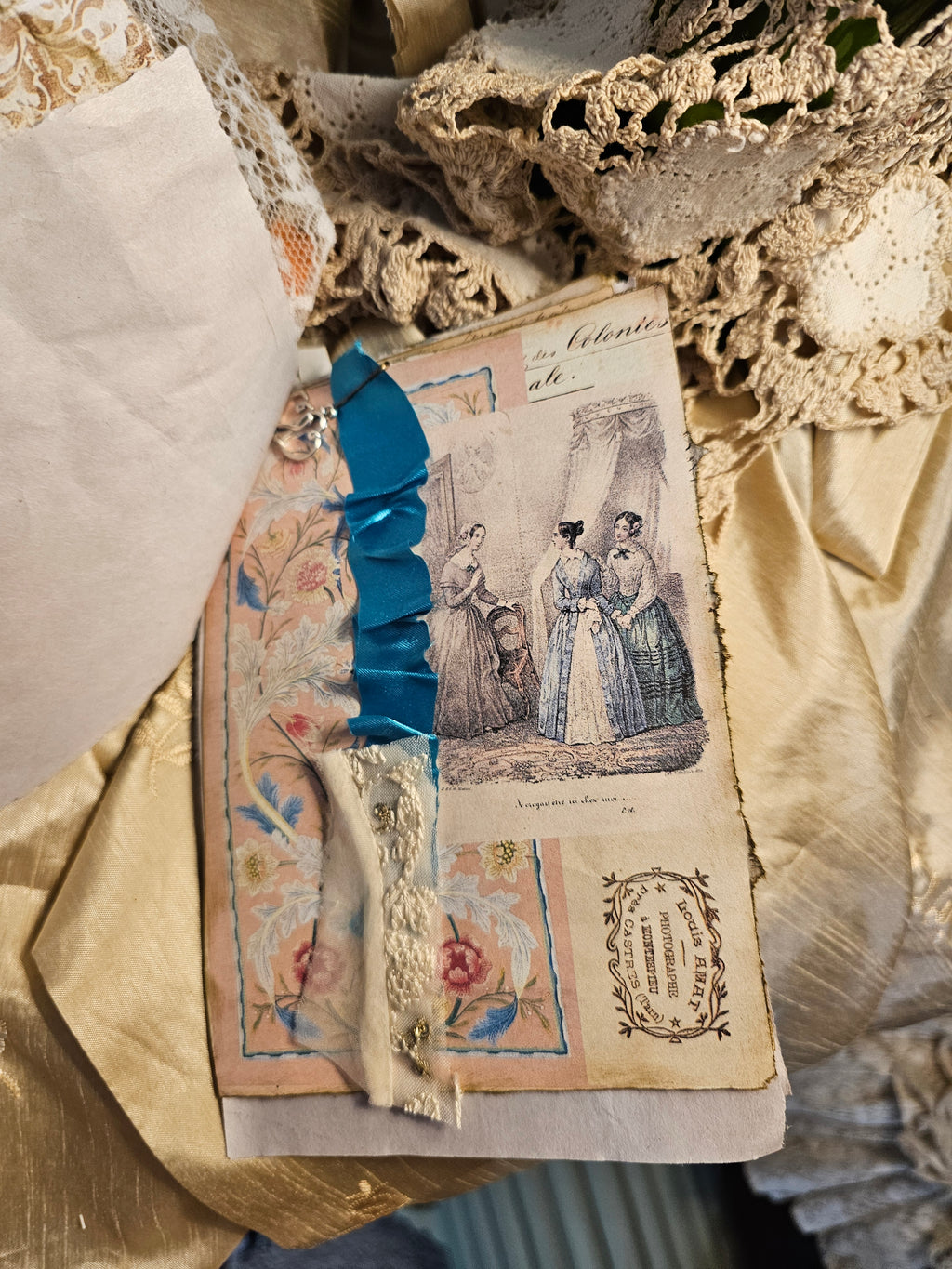 Orange Blossom Journal with ephemera