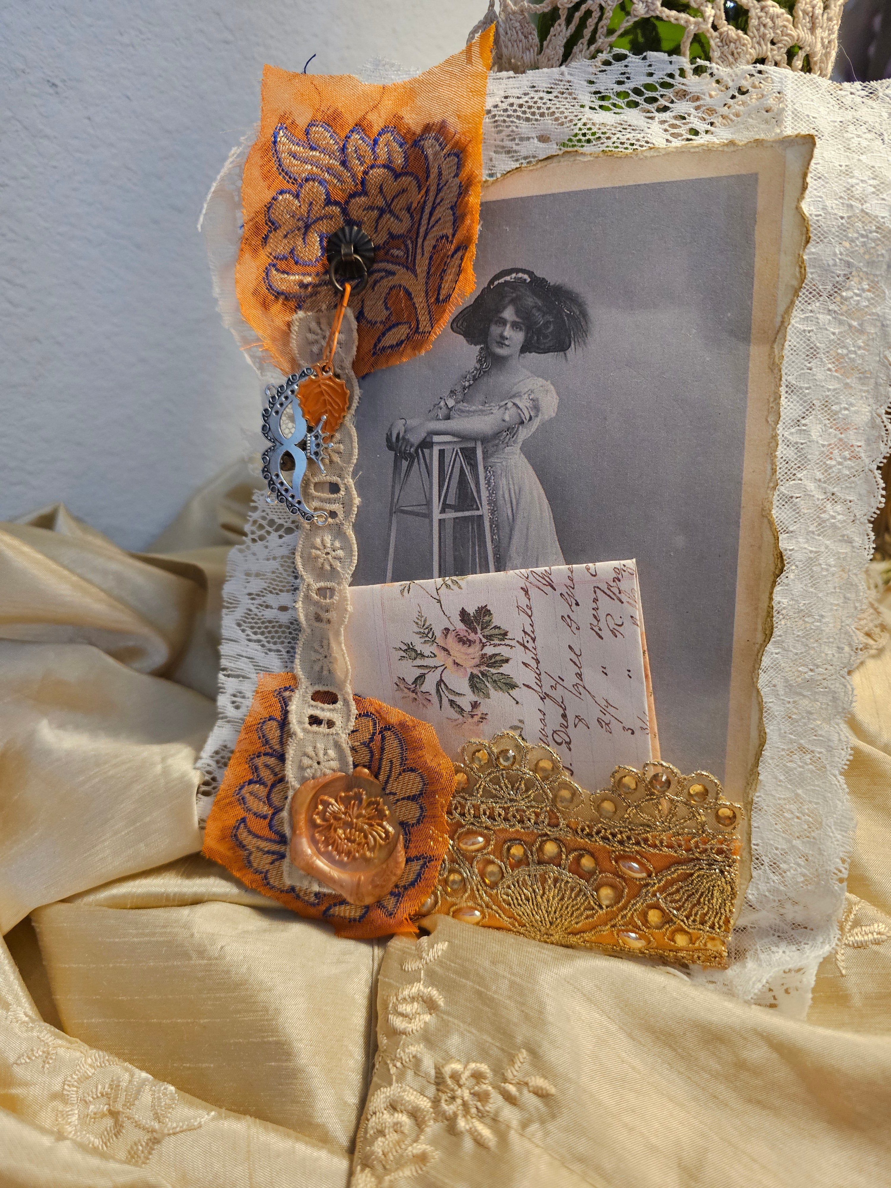 Orange Blossom Journal with ephemera