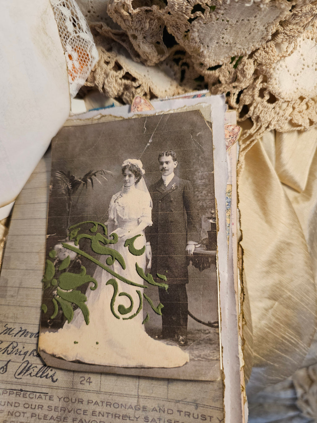 Orange Blossom Journal with ephemera