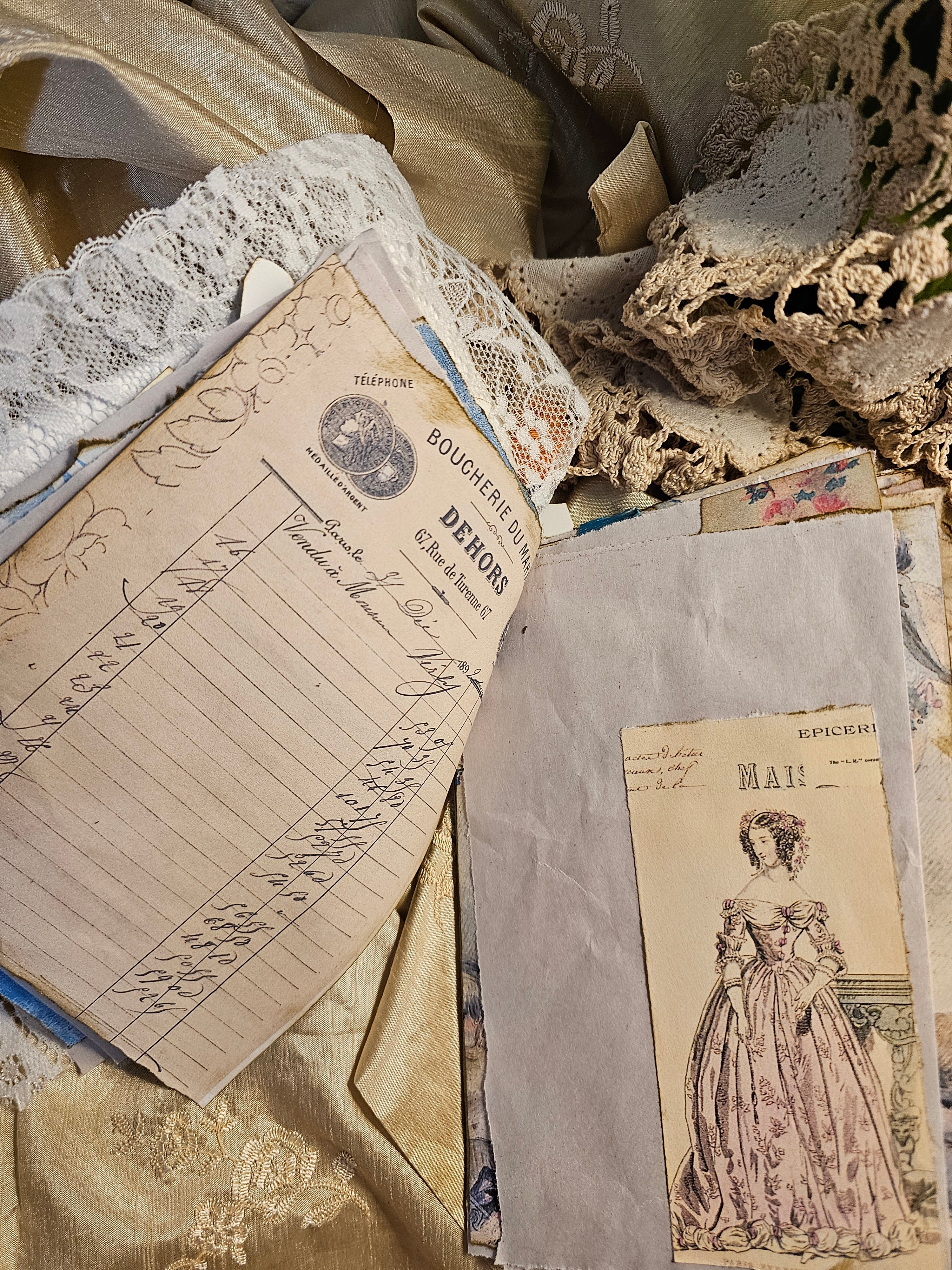 Orange Blossom Journal with ephemera